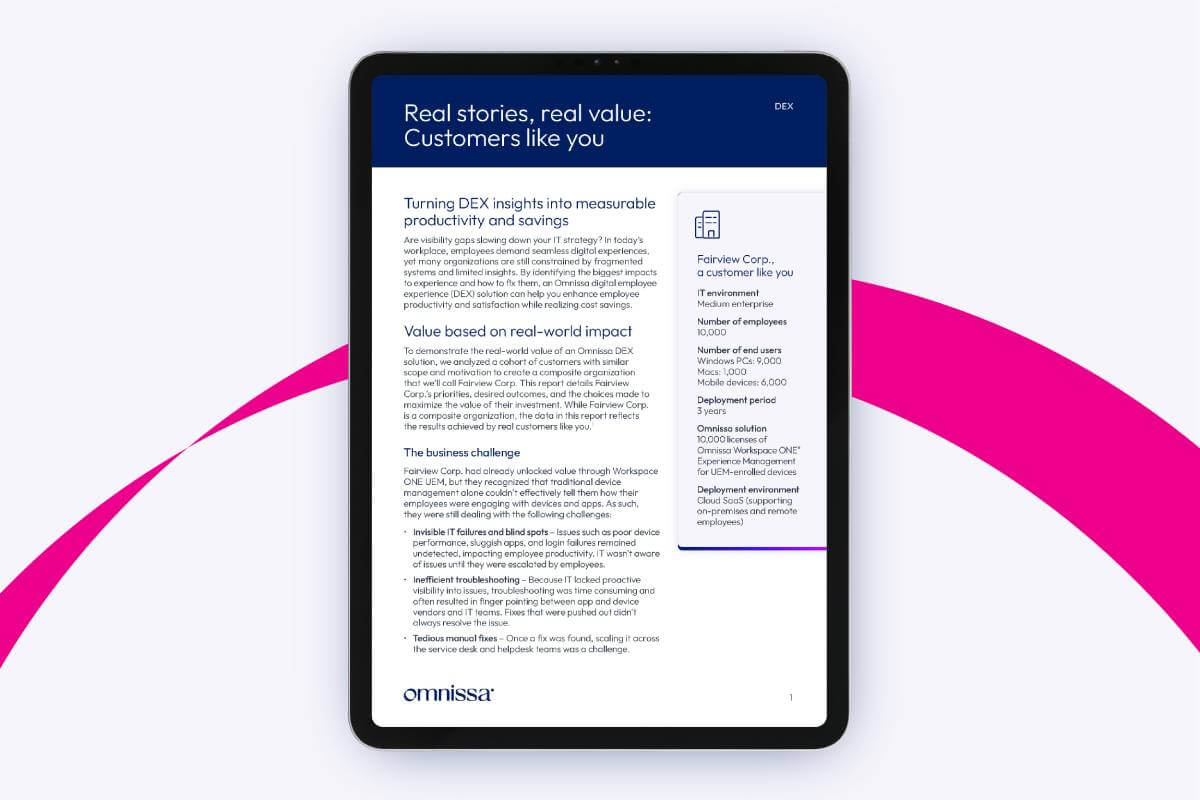 Real stories, real value: Customers like you
