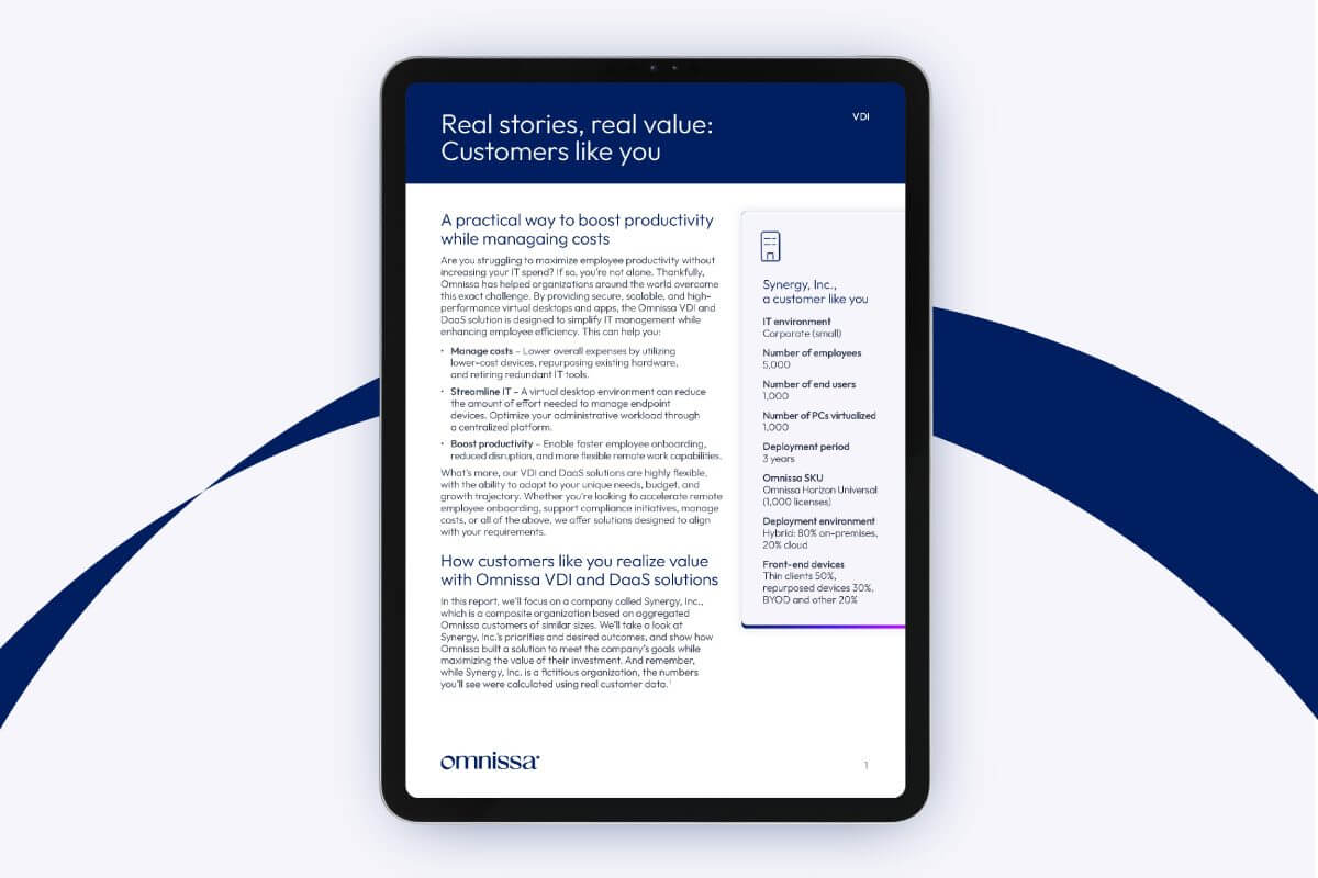 Real stories, real value: Customers like you